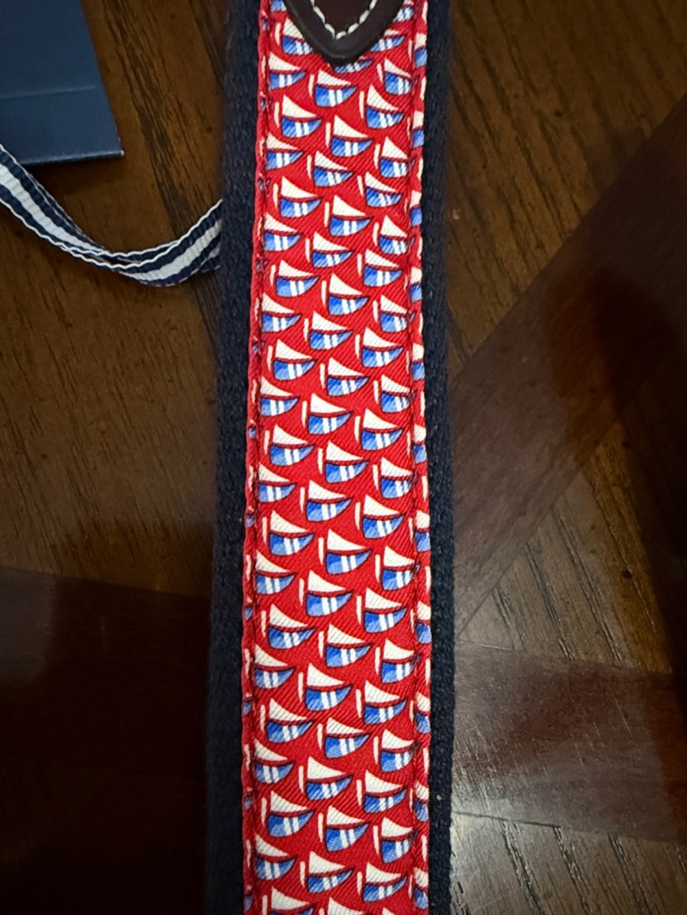 NWT Vineyard Vines nautical flag print canvas club belt - Picture 2 of 5